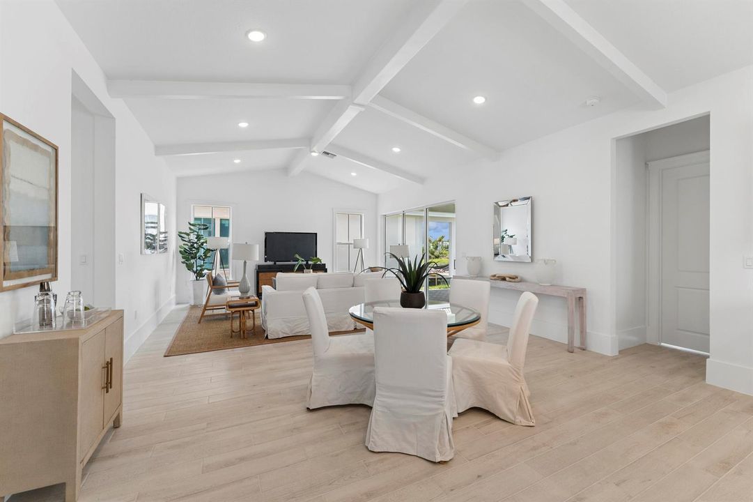 Kitchen, Great Room & Dining Area