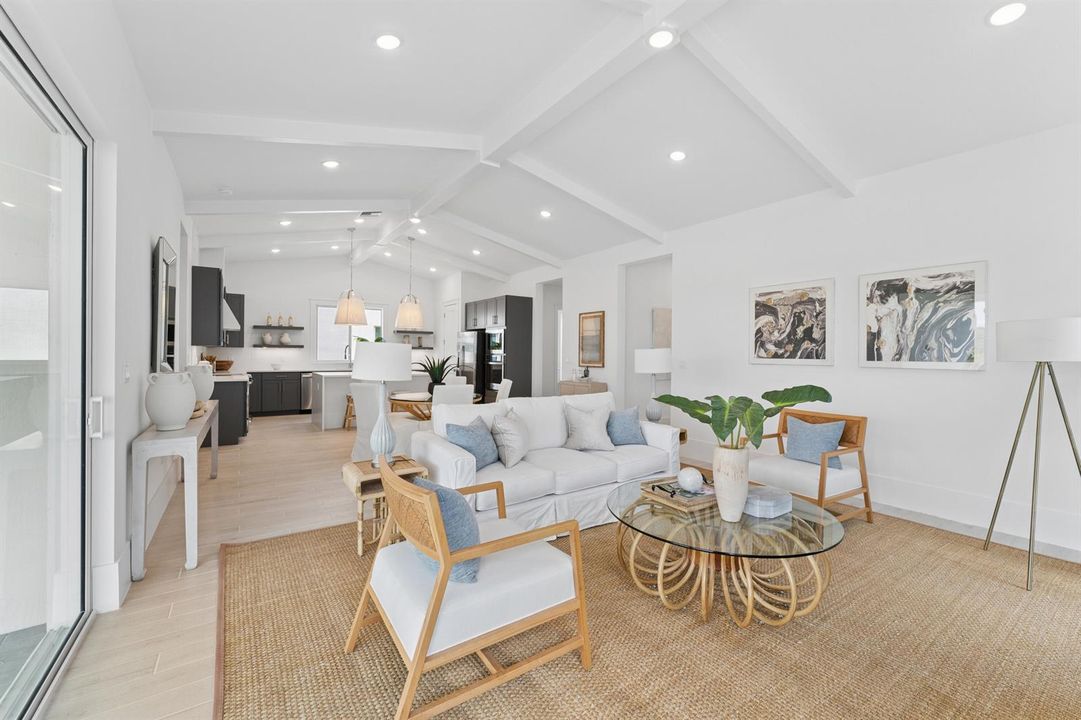 Kitchen, Great Room & Dining Area