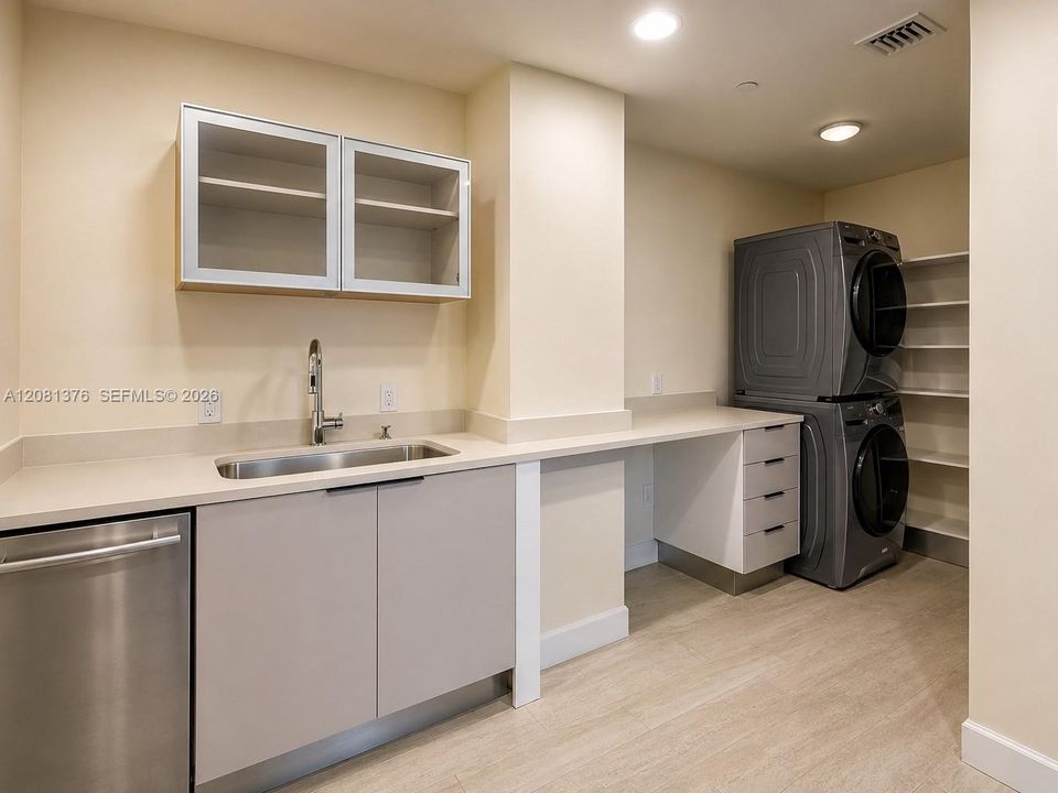 Storage + Laundry room