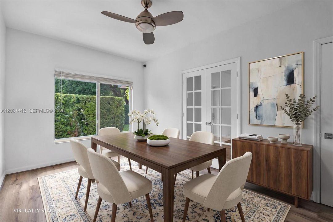 Virtually Staged – Dining/family room