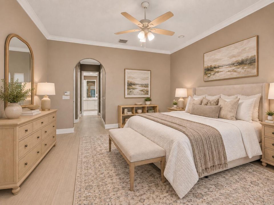 Primary Bedroom - Virtually Staged