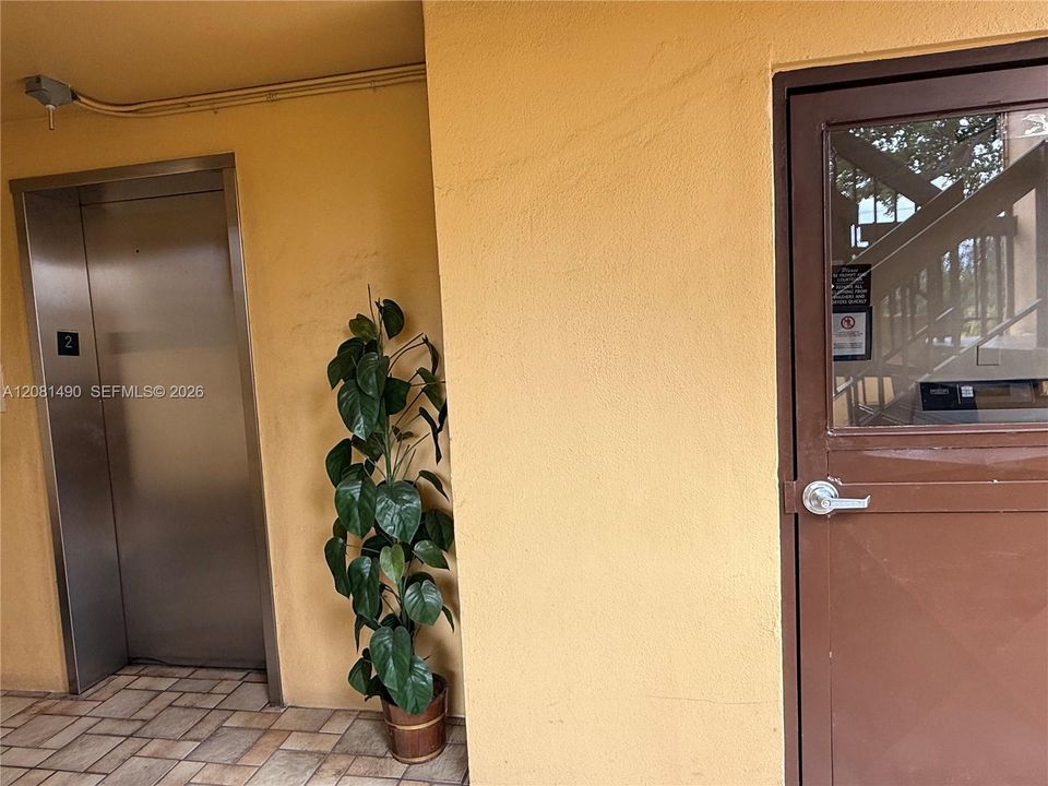 Elevator to second floor
