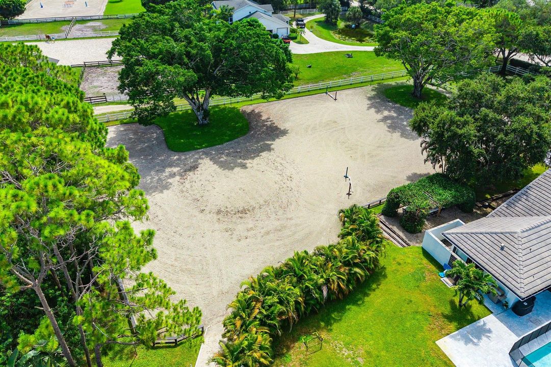 Aerial view of the rink