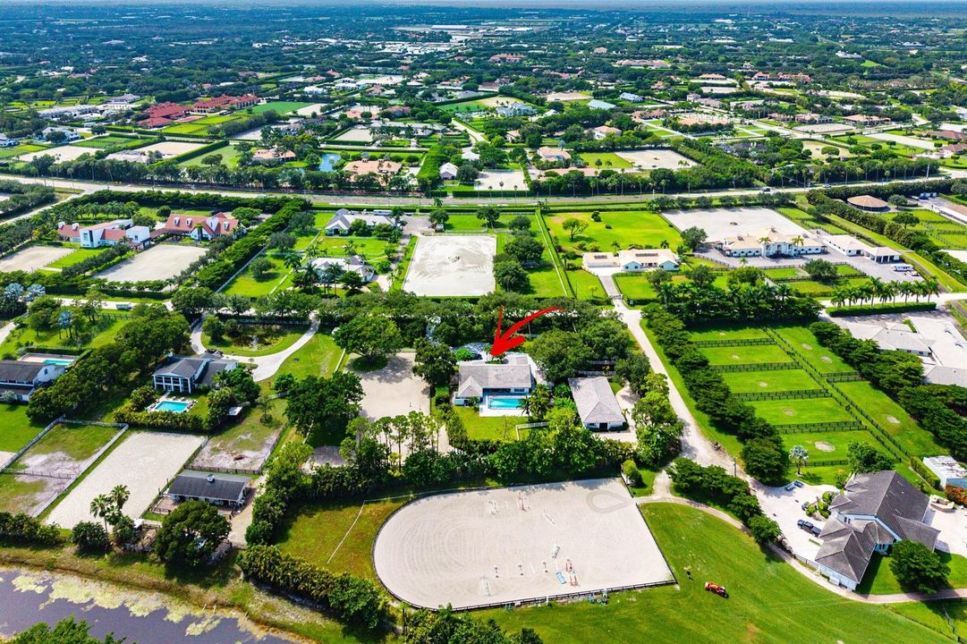 Aerial view of location