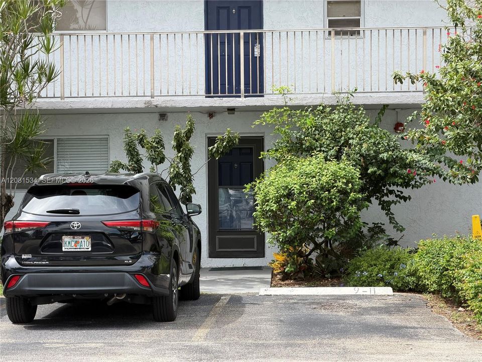 Entrance to unit