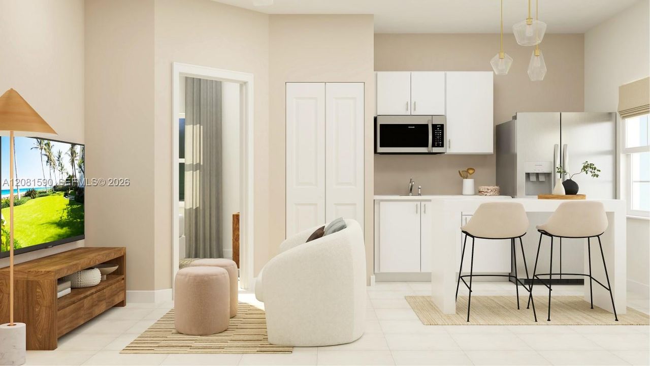 Next Gen® SuitePerfect for independent living and multigenerational families, this attached suite comes complete with its own separate entrance off the entry way, a Great Room, bedroom, bathroom and laundry room.