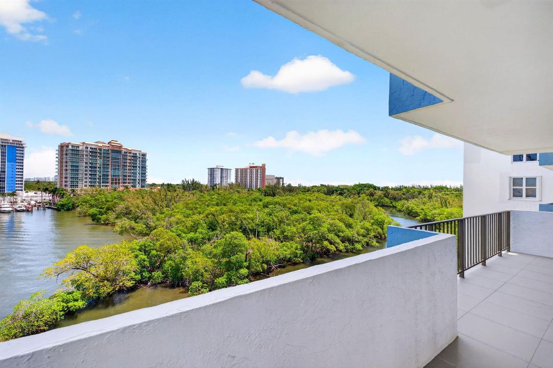 View from main balcony off living room