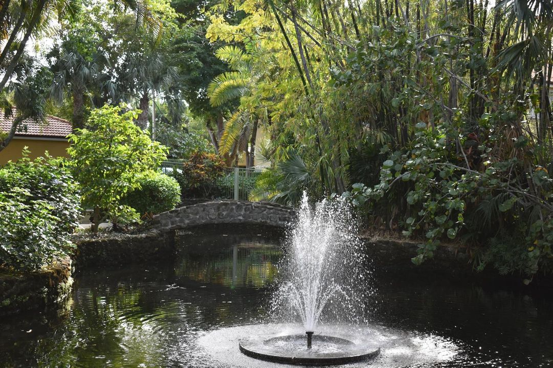 Yacht Club Fountain in Meditation Garden