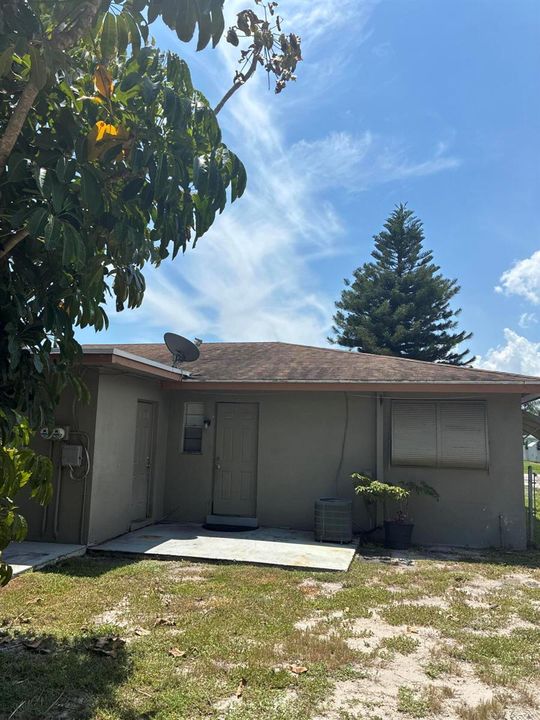 Rear View of Unit