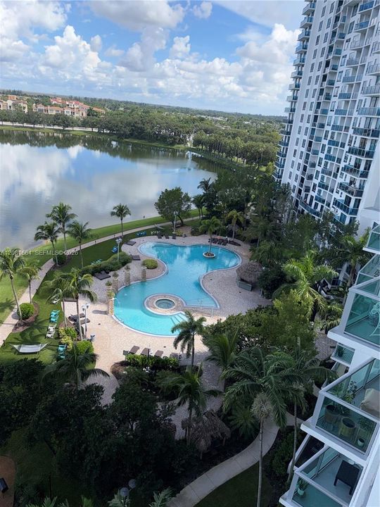 view from the balcony