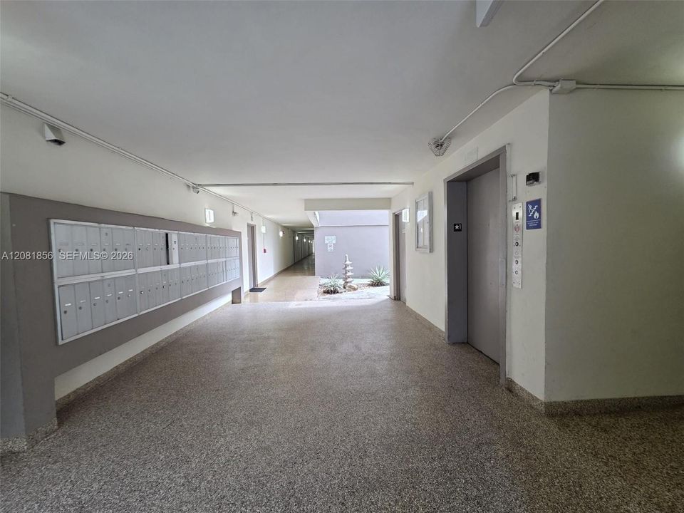 Mail Box Area and Elevator