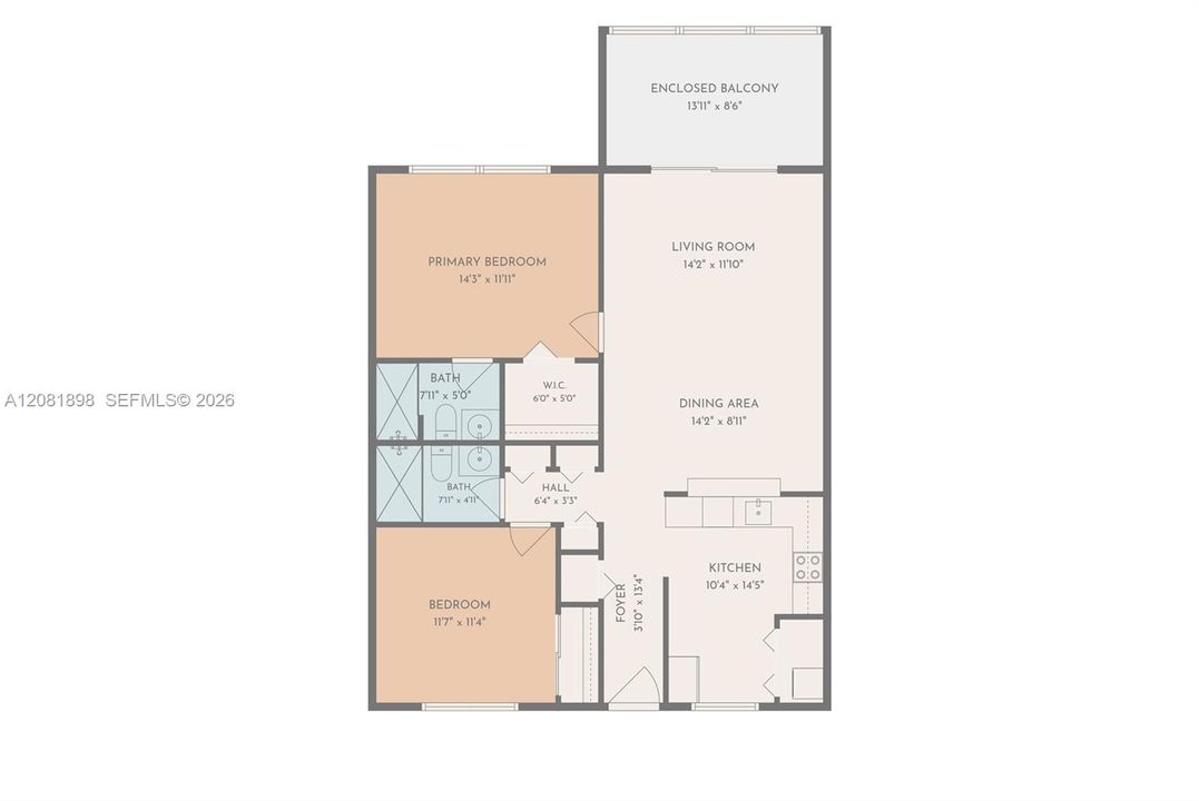 На продажу: $159,500 (2 спален, 2 ванн, 1006 Квадратных фут)