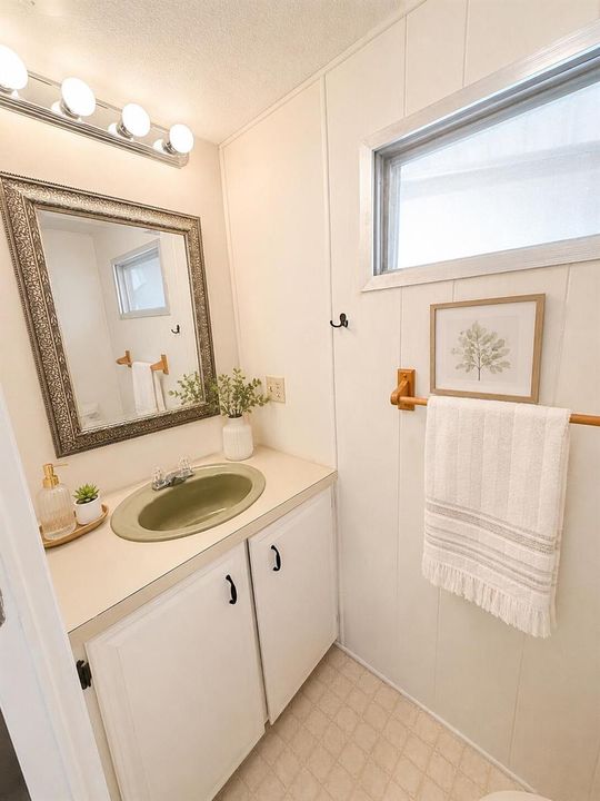 AI staged half bath