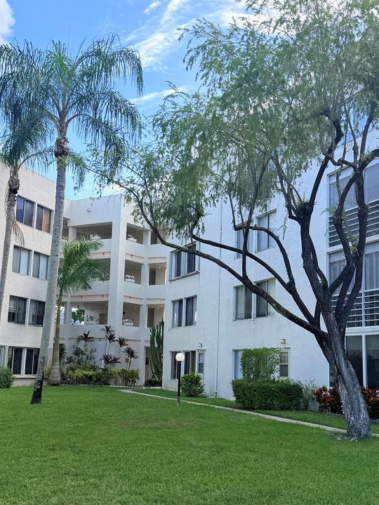 Courtyard view of Unit