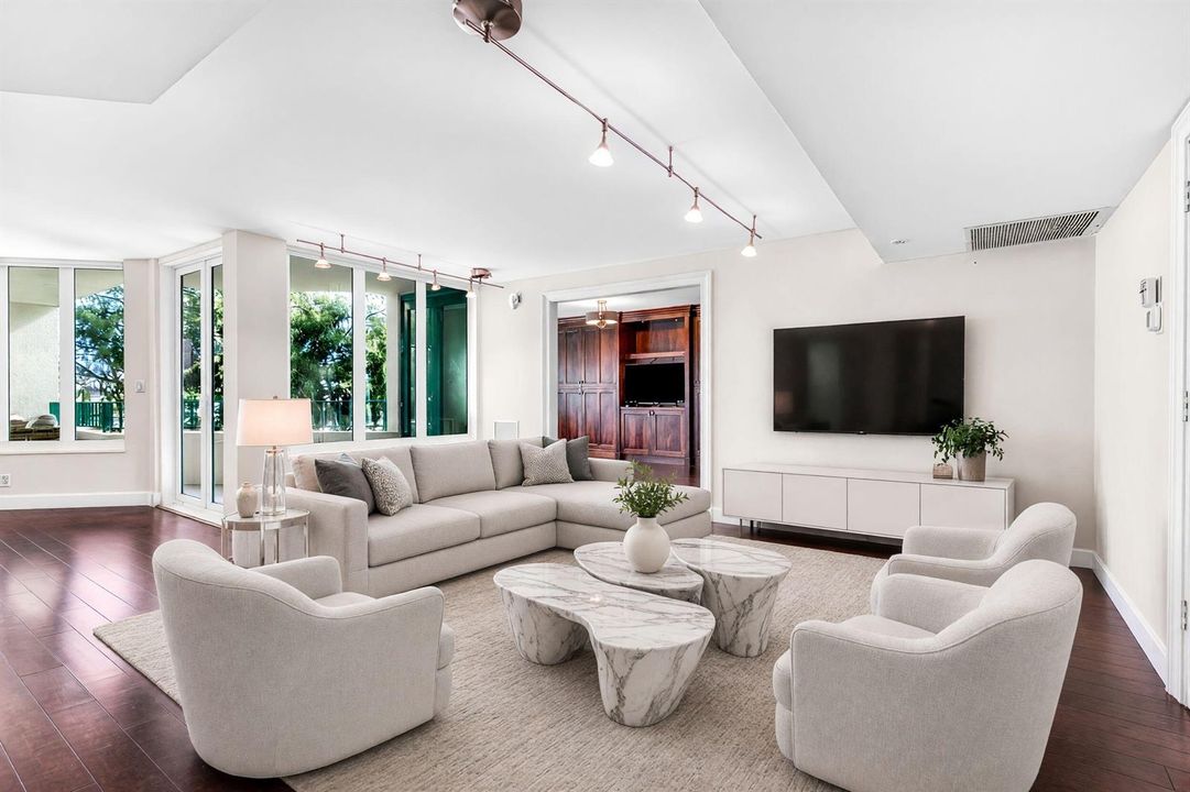Virtually Staged Den Area