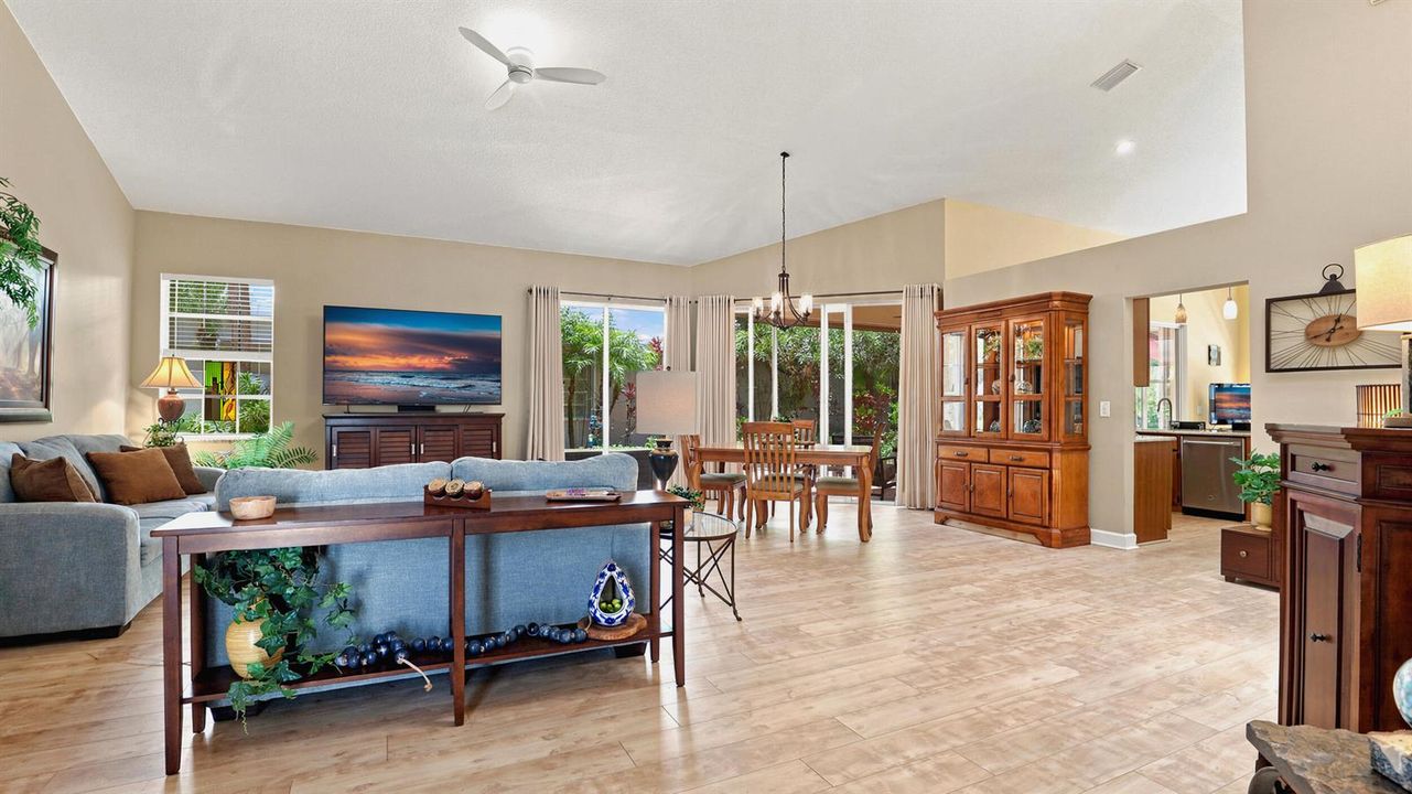 Open Living & Dining Area