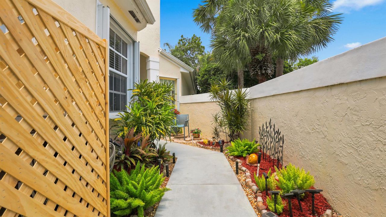 Private Courtyard Walkway