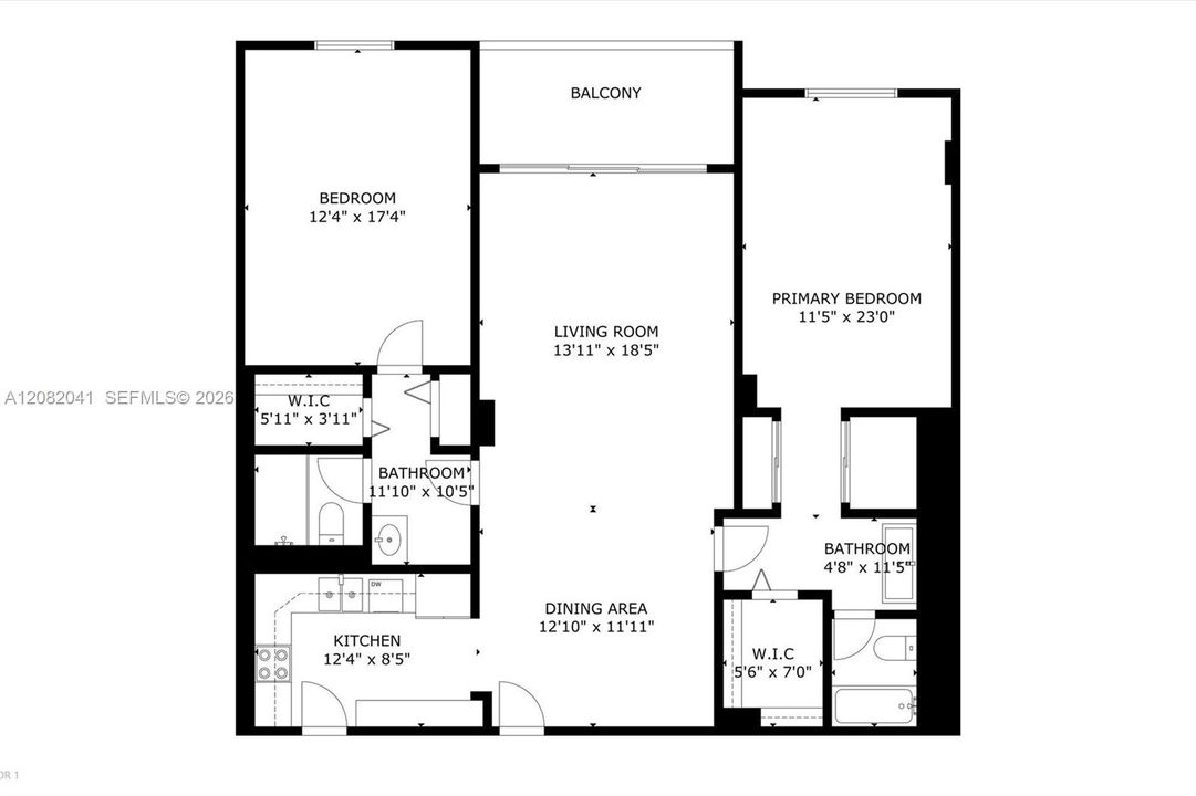 На продажу: $450,000 (2 спален, 2 ванн, 1120 Квадратных фут)