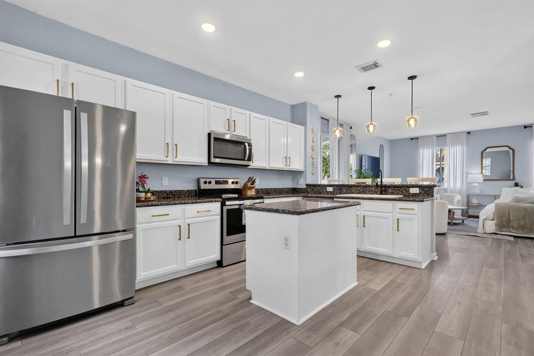 Kitchen looking to Living Room