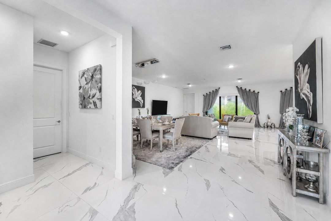 #15 Elegant dining area with an open