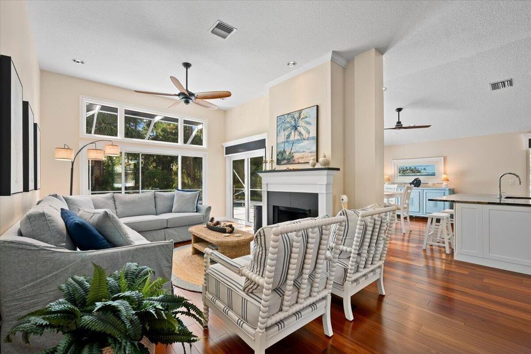 Living Room & Fireplace