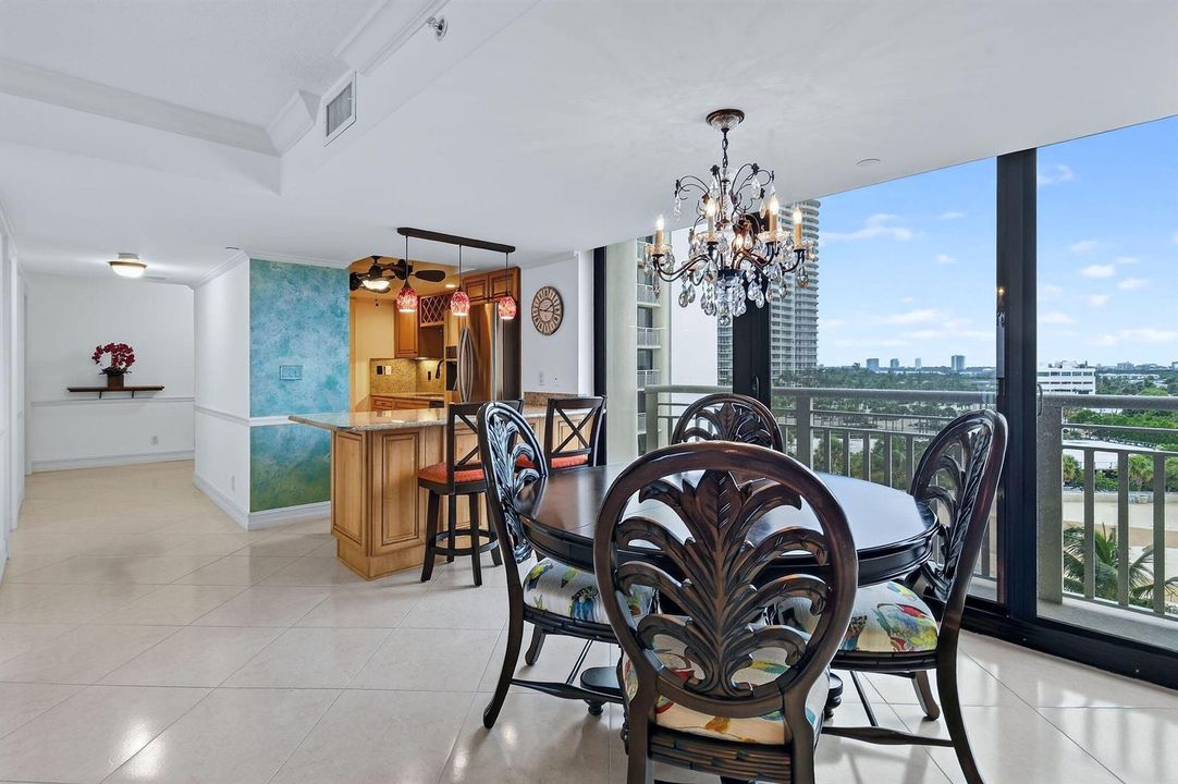 Open Kitchen and Dining areas