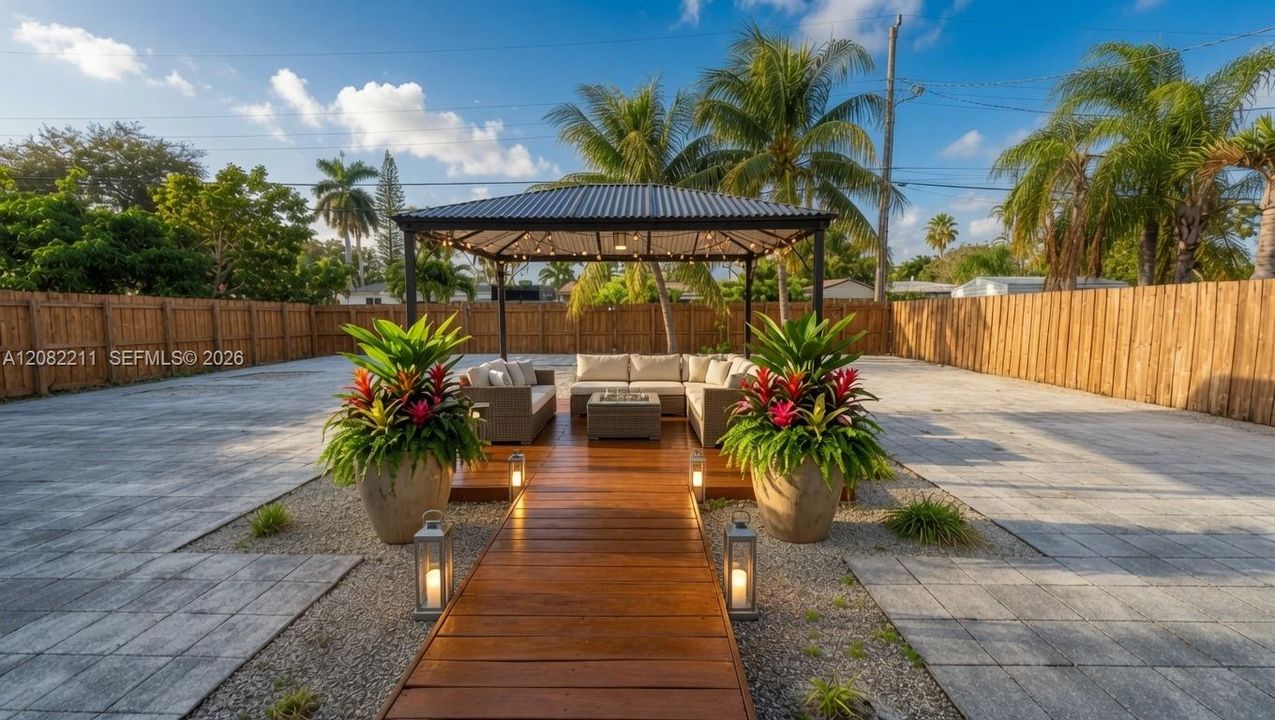 Render outdoor patio