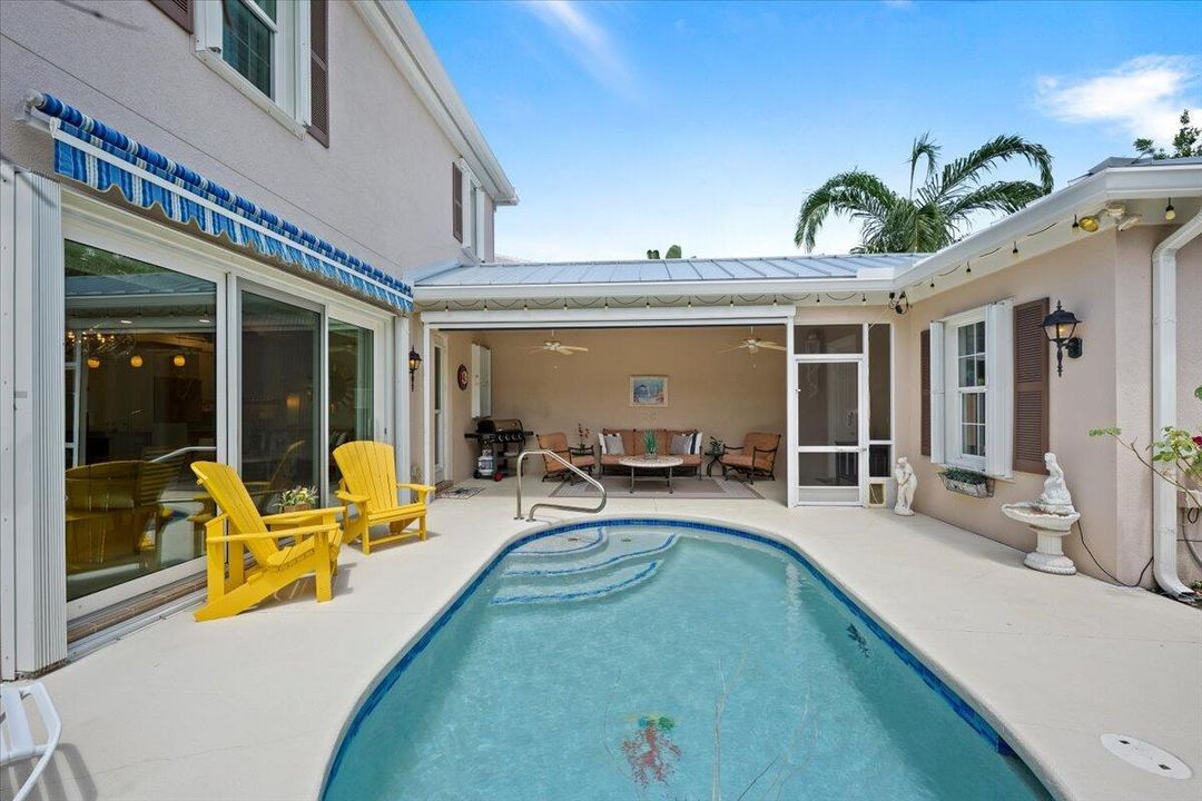 Poolside Outdoor Living Space