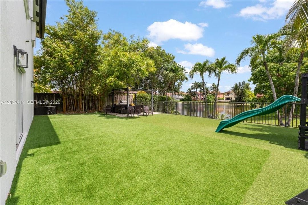 Backyard turf