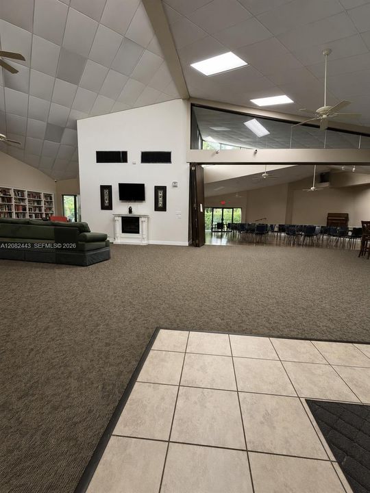 Community clubhouse and game room.