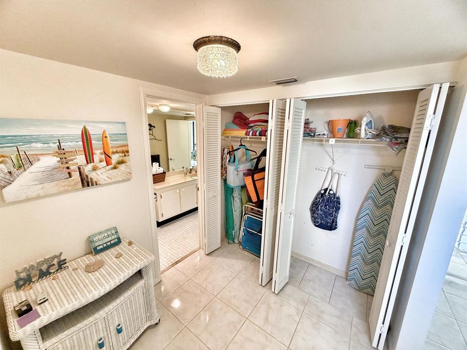 Entry closet storage
