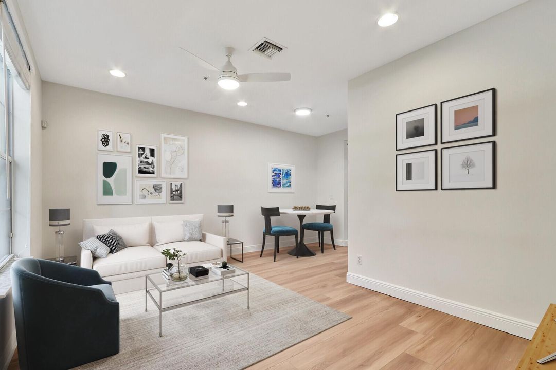 family room to dining