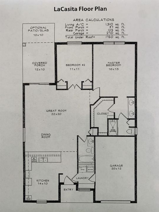 La Casita Floor Plan