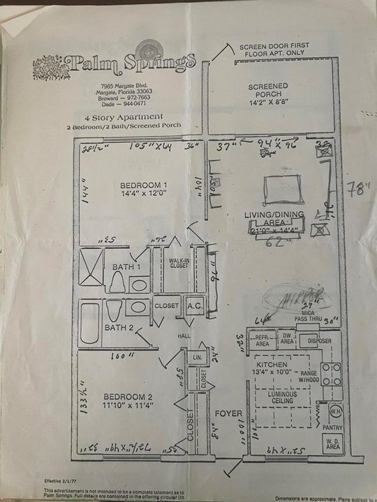 Palm Springs Floor Plan