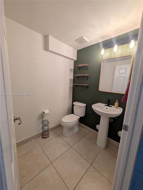 Downstairs half bath