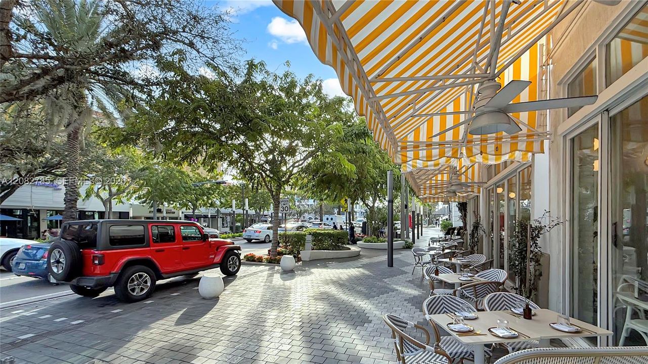 Miracle Mile, the heart of Coral Gables. Just a 5-minutes drive from the property.