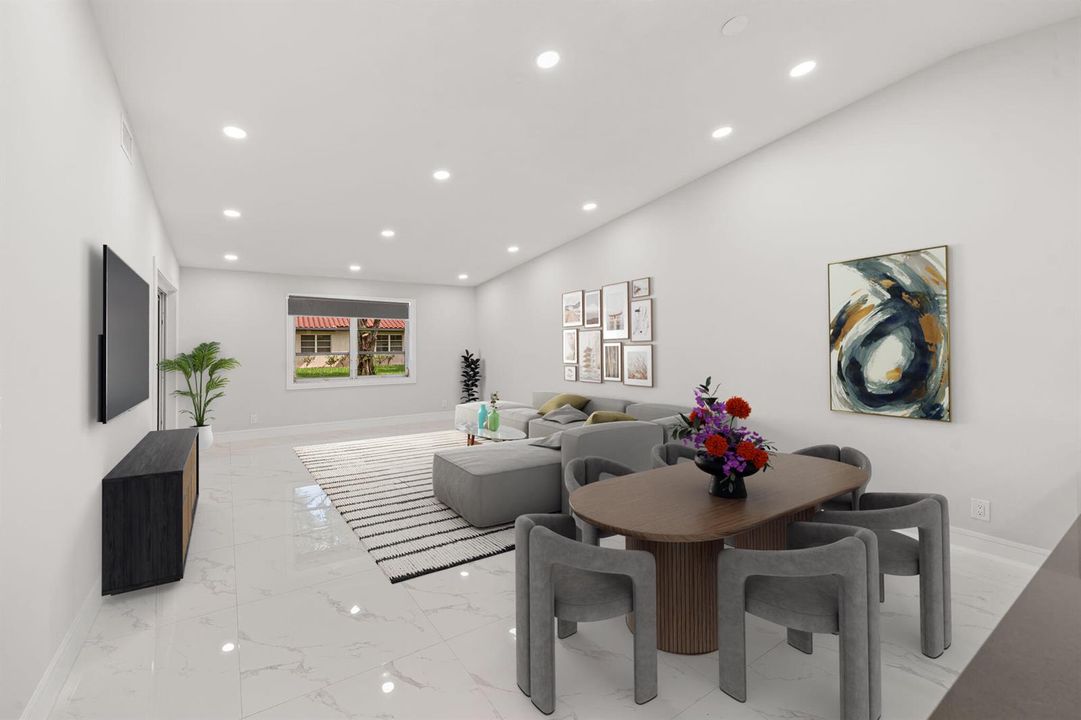 5 - Living Room Staged back to Door