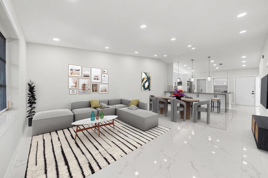 7 Staged Living Room - Back to Sliders