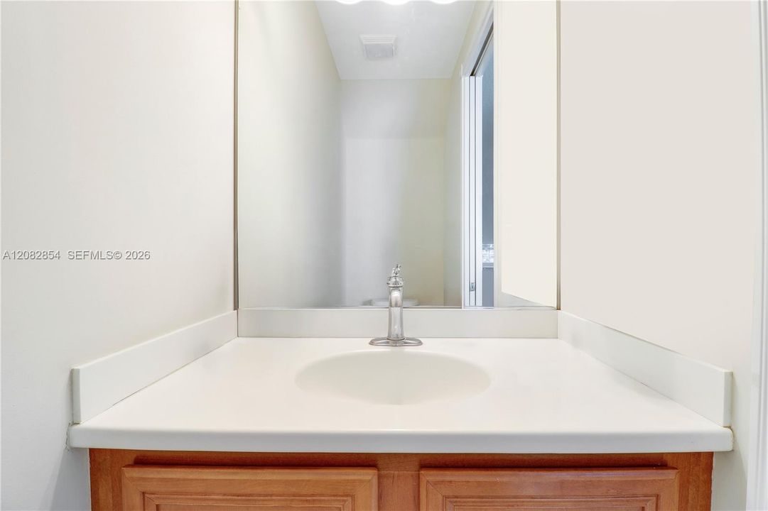 1/2 Bath on 1st Floor