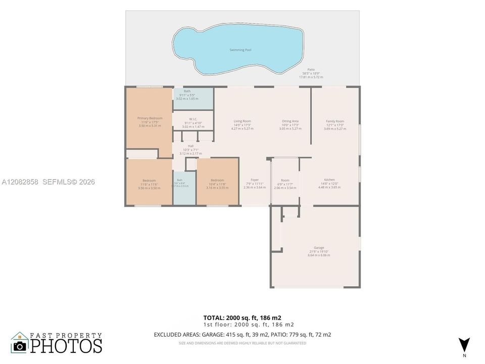 For Rent: $4,700 (3 beds, 2 baths, 1900 Square Feet)