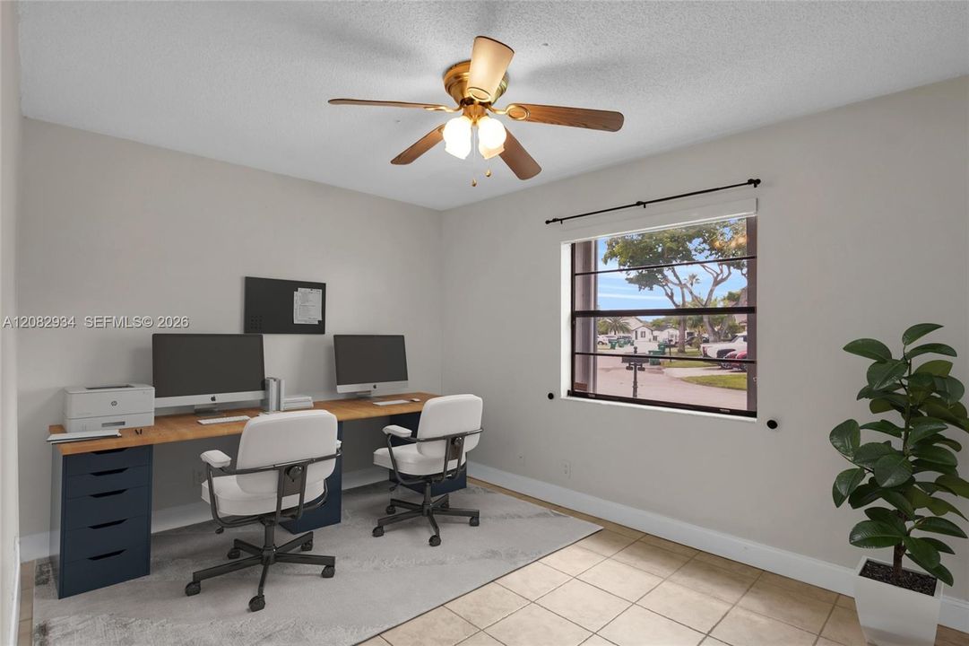 Bedroom 2 virtually staged as an office