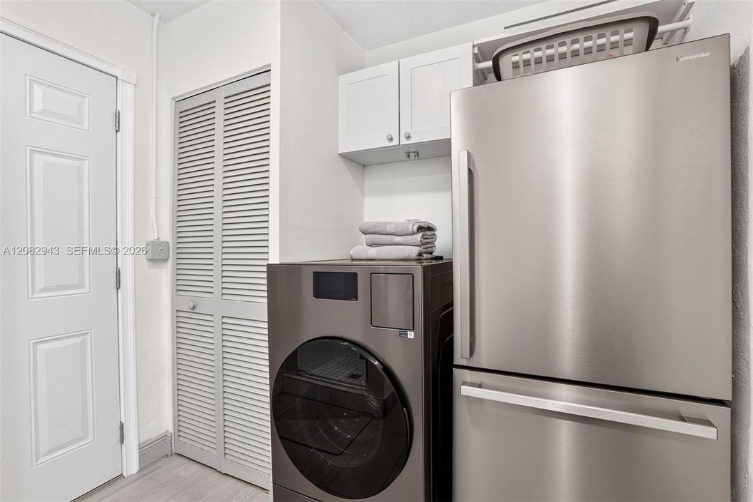 New Laundry and Refrigerator