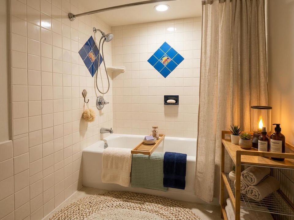 Virtually stage bathroom