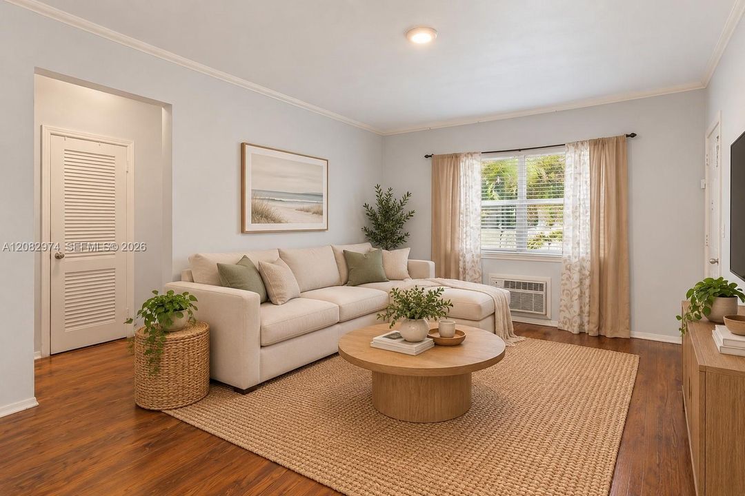 AI-modified image. Furniture digitally removed