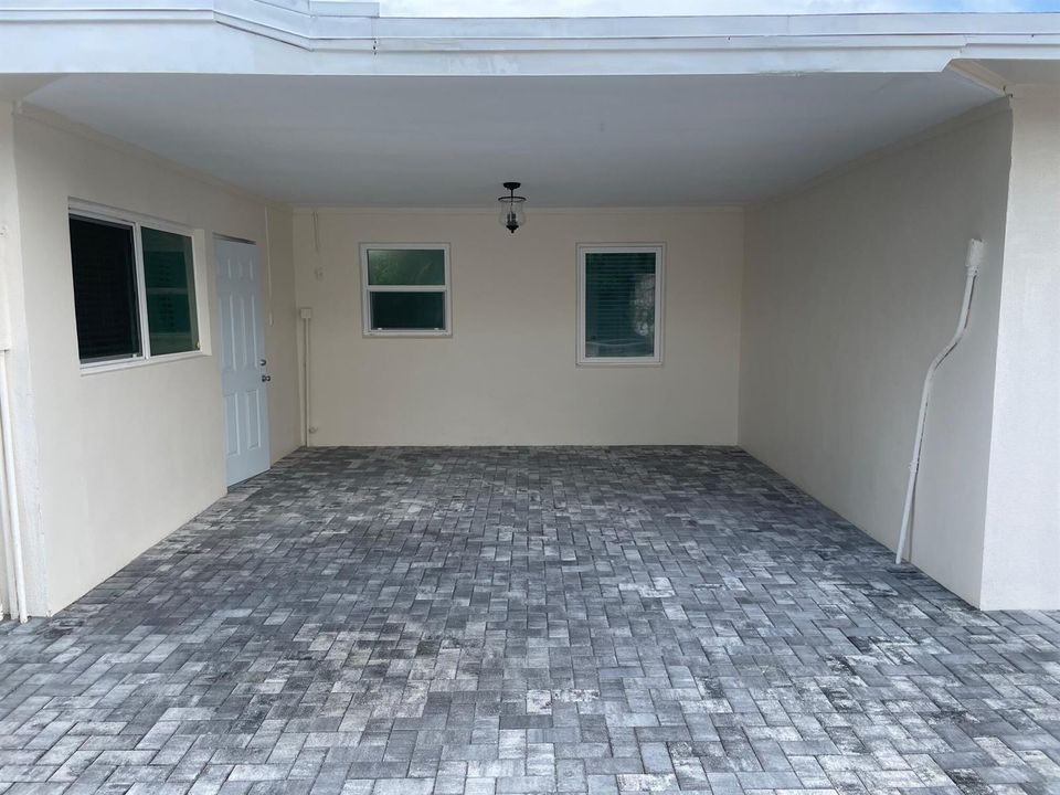 Covered patio