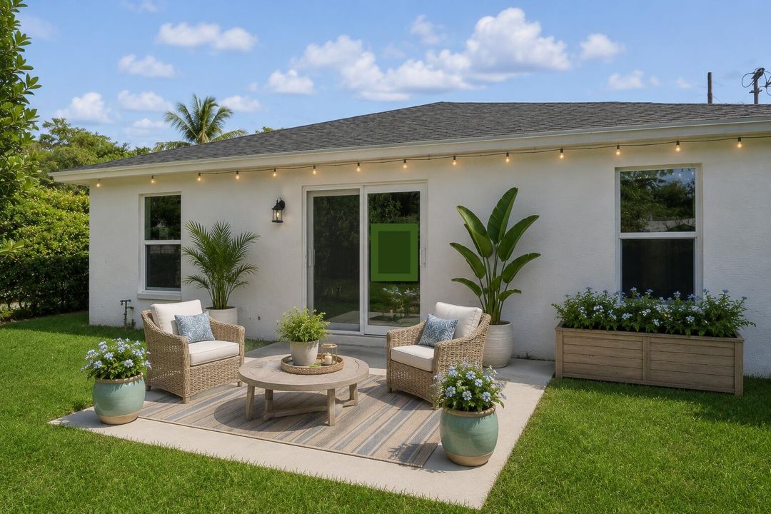 35th Patio staged no door sign