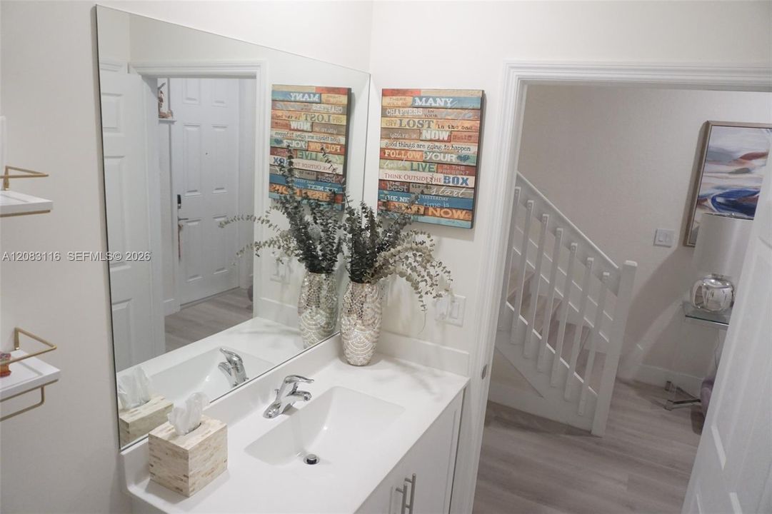 Full bathroom on the first floor.