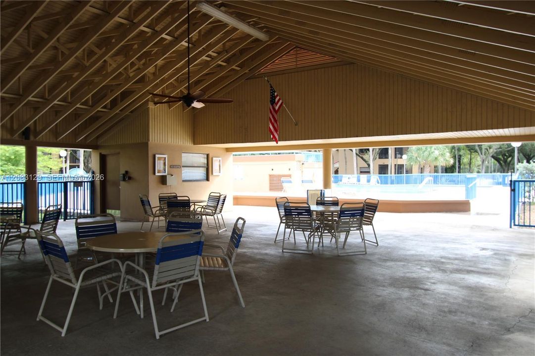 Community Pool covered area