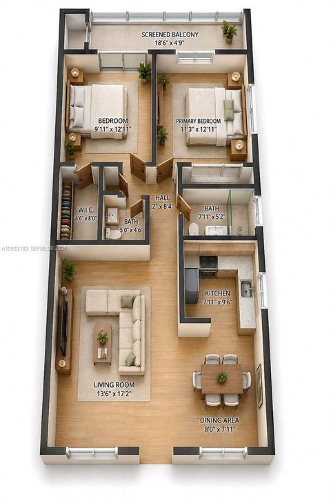 На продажу: $175,000 (2 спален, 1 ванн, 954 Квадратных фут)