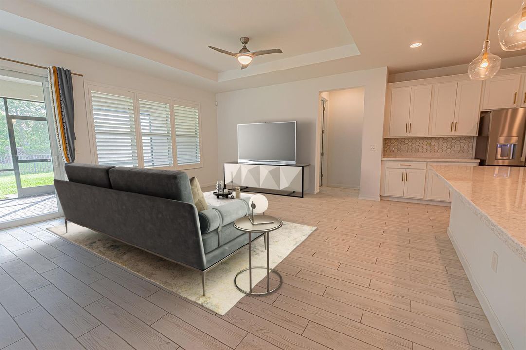 virtually staged - family rm
